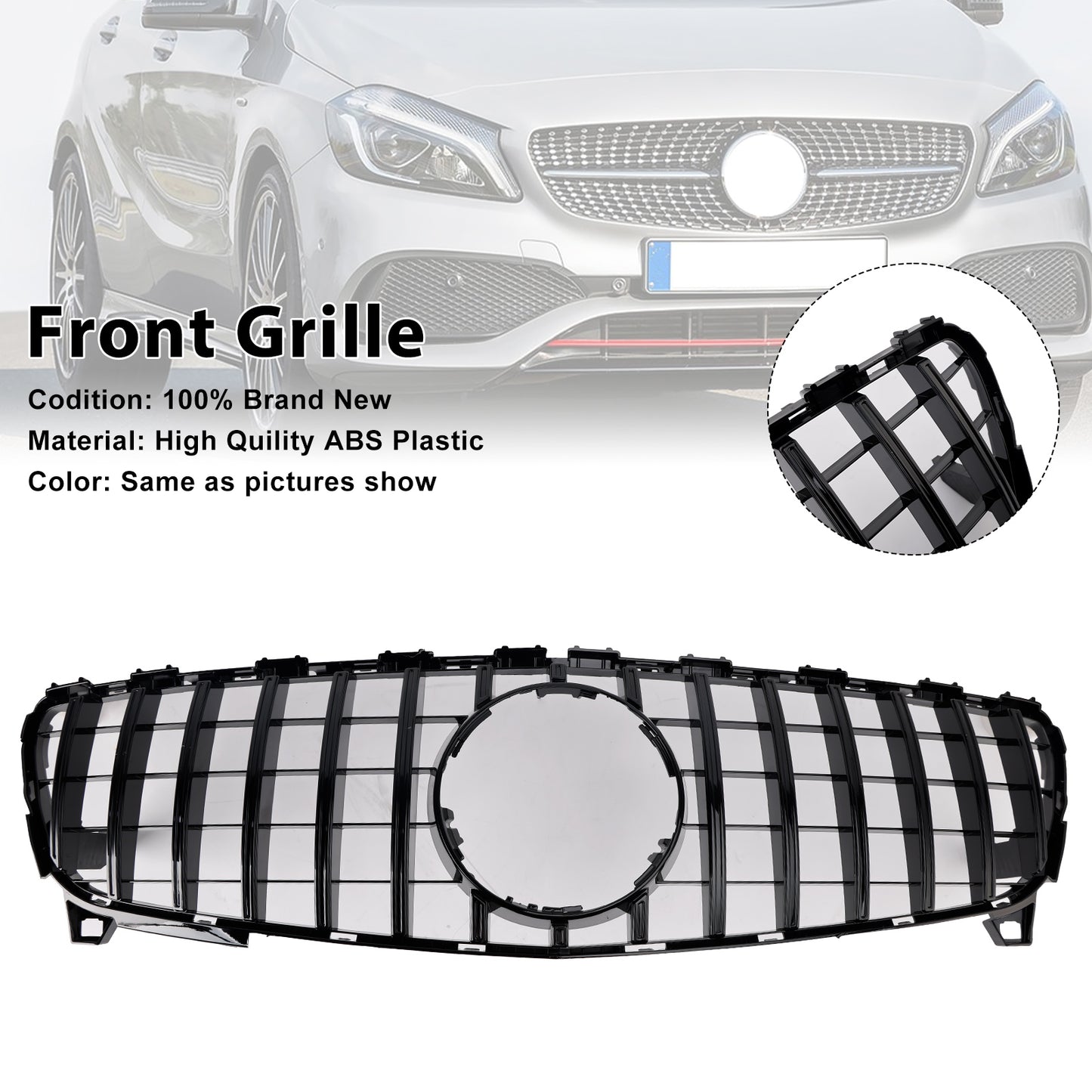 Griglia anteriore GTR Style per Mercedes Benz Classe A W176 2016-2018