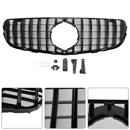 Griglia paraurti anteriore Mercedes Benz GLC X253 C253 2015-2019, colore nero lucido