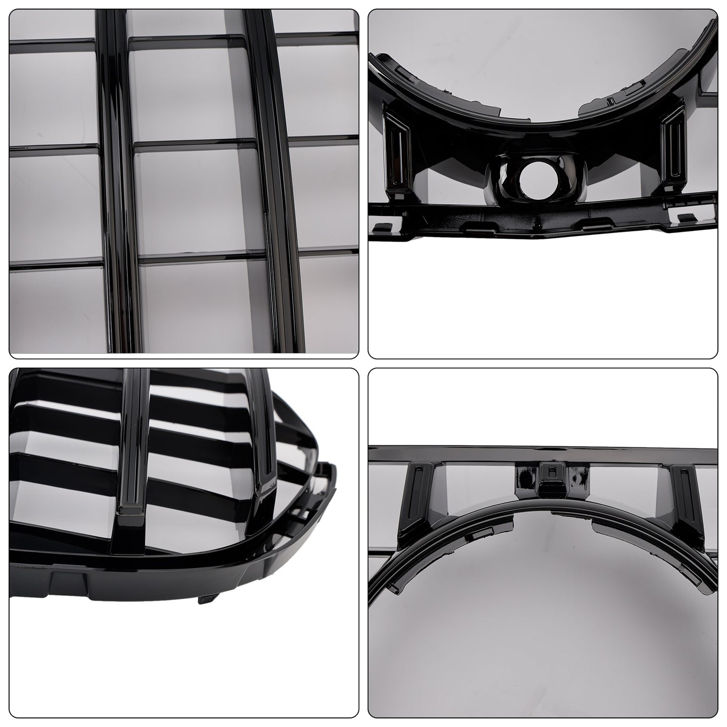 Griglia paraurti anteriore Mercedes Benz GLC X253 C253 2015-2019, colore nero lucido