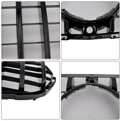 Griglia paraurti anteriore Mercedes Benz GLC X253 C253 2015-2019, colore nero lucido