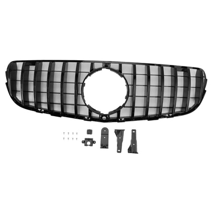 Griglia paraurti anteriore Mercedes Benz GLC X253 C253 2015-2019, colore nero lucido