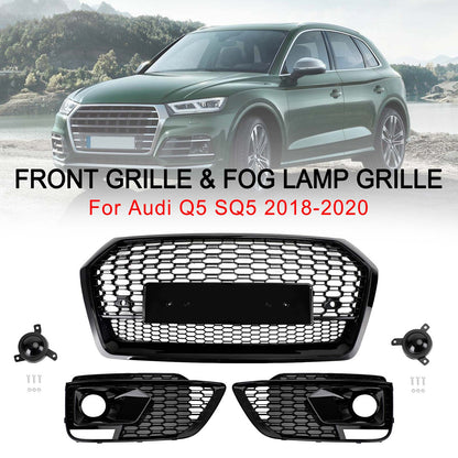 2018-2020 Audi Q5 SQ5 RSQ5 griglia anteriore  + griglia per fendinebbia
