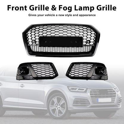 Griglia anteriore a nido d'ape Audi Q5 SQ5 2018 2019 + griglia fendinebbia