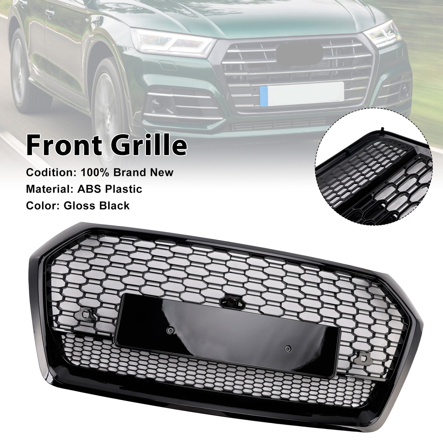 Griglia anteriore a nido d'ape in stile Audi Q5 SQ5 RSQ5 2018-2020