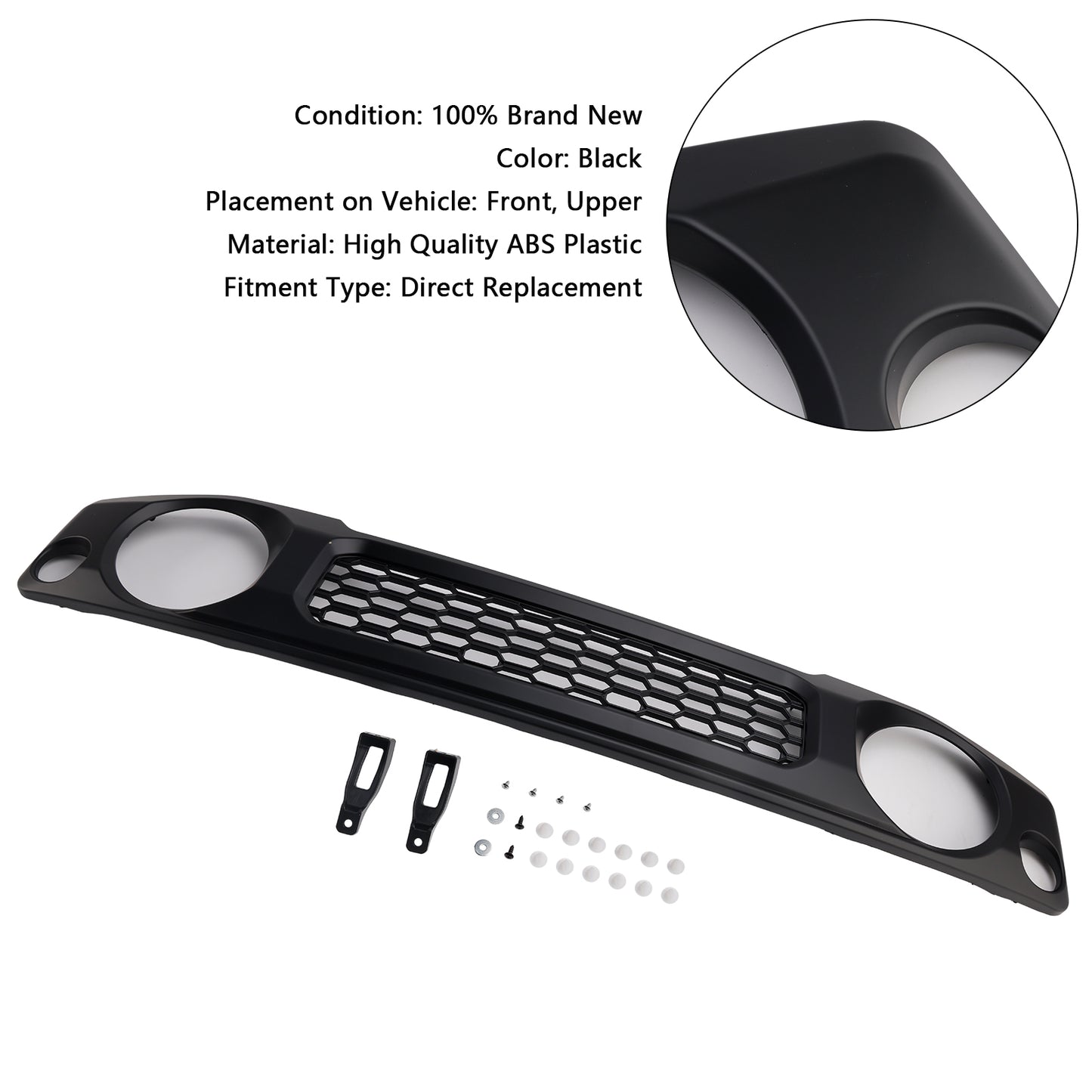 2019-2023 Suzuki Jimny JB64 JB74 Griglia paraurti anteriore cellulare nera 9911C78R00ZSC