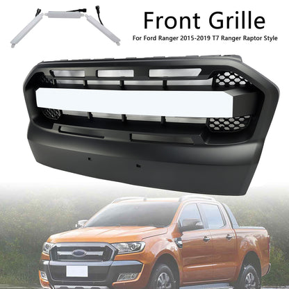 Grille de Bumper prima dello stile Raptor con LED per Ford Ranger T7 2015-2019