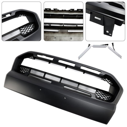 Grille de Bumper prima dello stile Raptor con LED per Ford Ranger T7 2015-2019