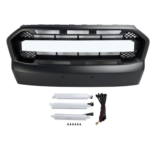 Grille de Bumper prima dello stile Raptor con LED per Ford Ranger T7 2015-2019