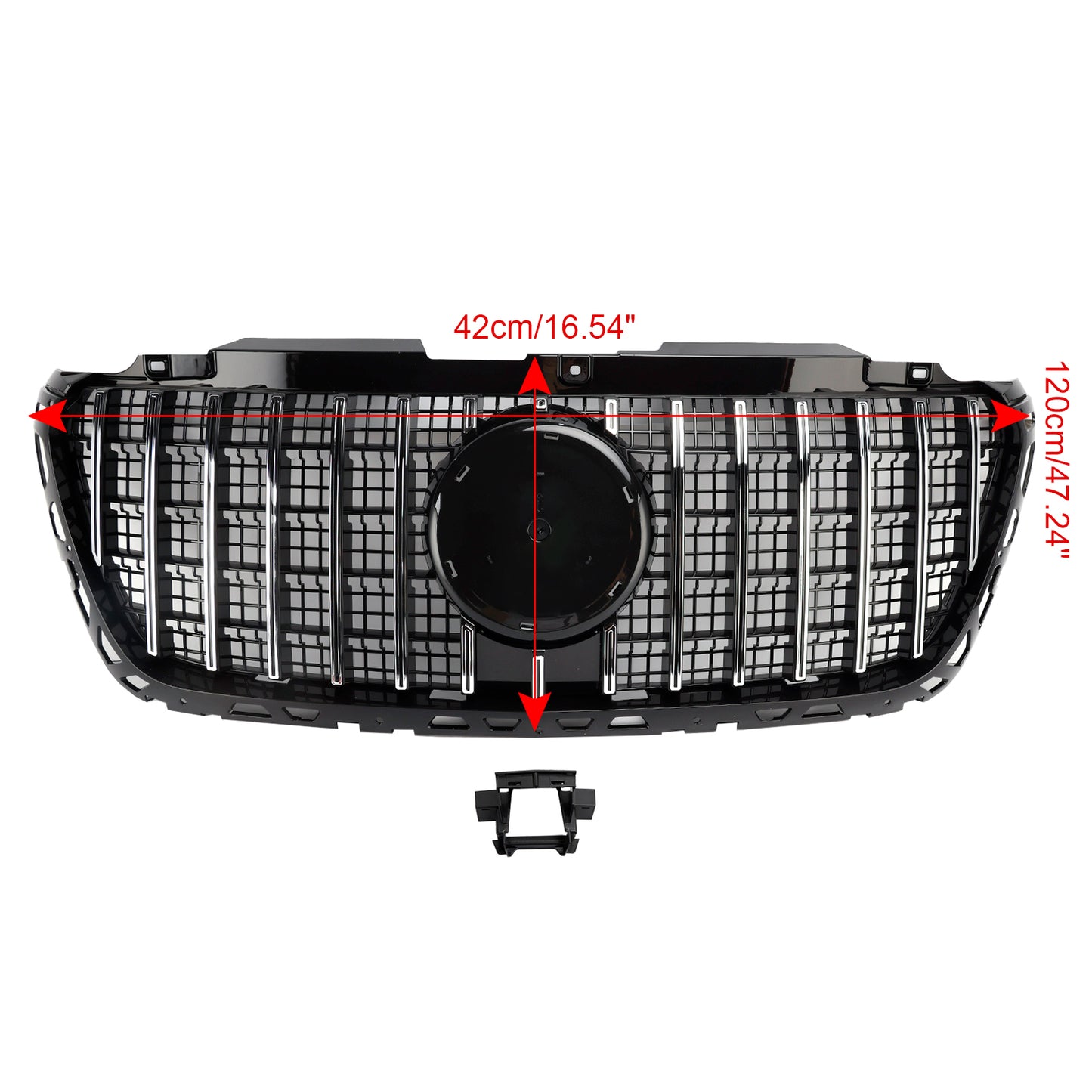 Griglia per griglia paraurti anteriore stile Mercedes Sprinter W907 W910 GTR 2018-2023 (senza badge)