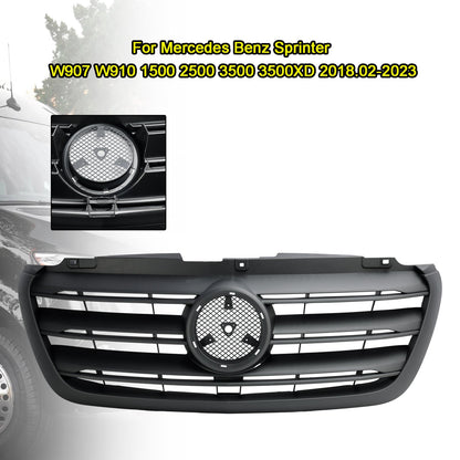 2018.02-2023 Mercedes Benz Sprinter W907 W910 1500 2500 3500 3500XD Griglia paraurti anteriore