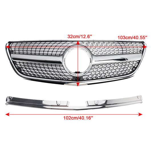 Griglia paraurti anteriore Diamond per Mercedes Vito W447 2015-2019 GT Stlye