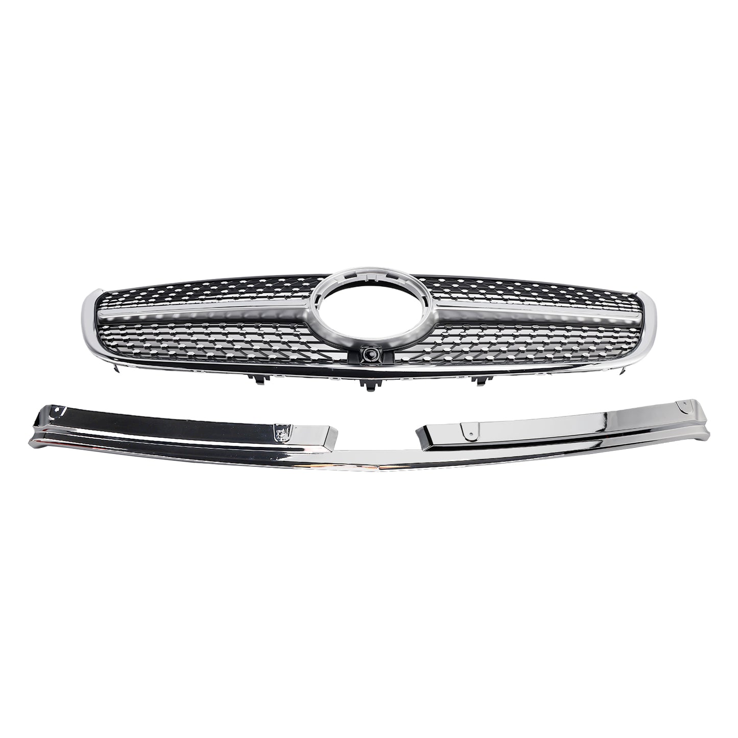 Mercedes Benz Vito 2015 2016 2017 2018 2019 W447 Griglia di diamante Paraurti anteriori Griglia cromata