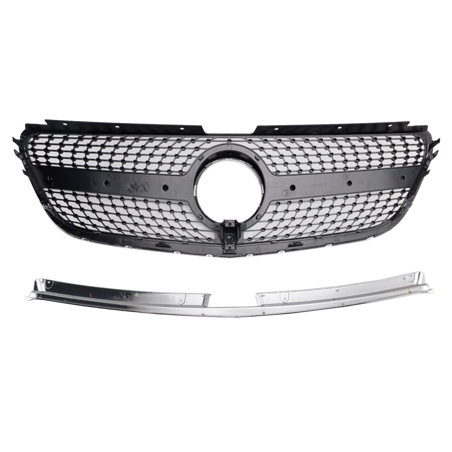 Mercedes Benz Vito 2015 2016 2017 2018 2019 W447 Griglia di diamante Paraurti anteriori Griglia cromata