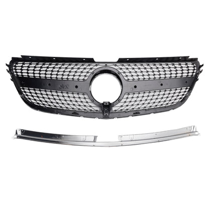 Mercedes Benz Vito 2015 2016 2017 2018 2019 W447 Griglia di diamante Paraurti anteriori Griglia cromata