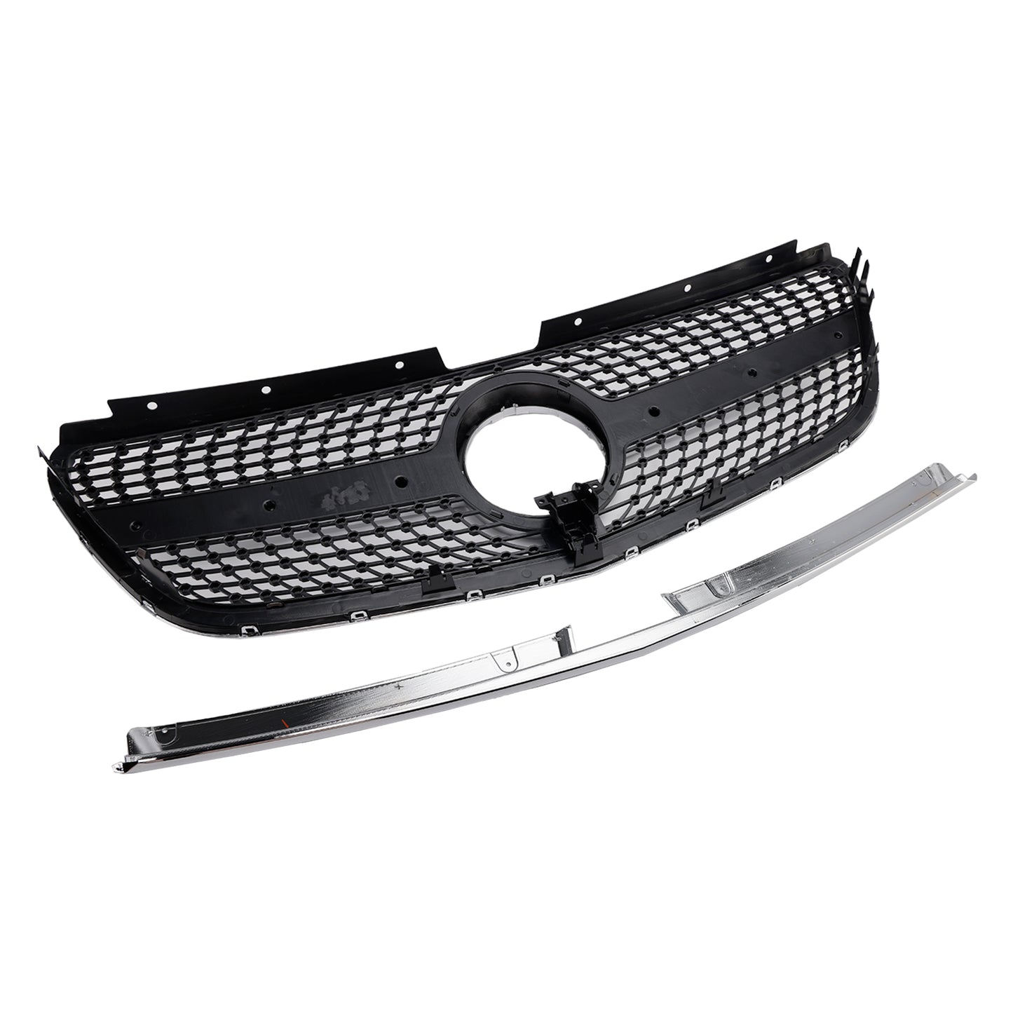 Mercedes Benz Vito 2015 2016 2017 2018 2019 W447 Griglia di diamante Paraurti anteriori Griglia cromata