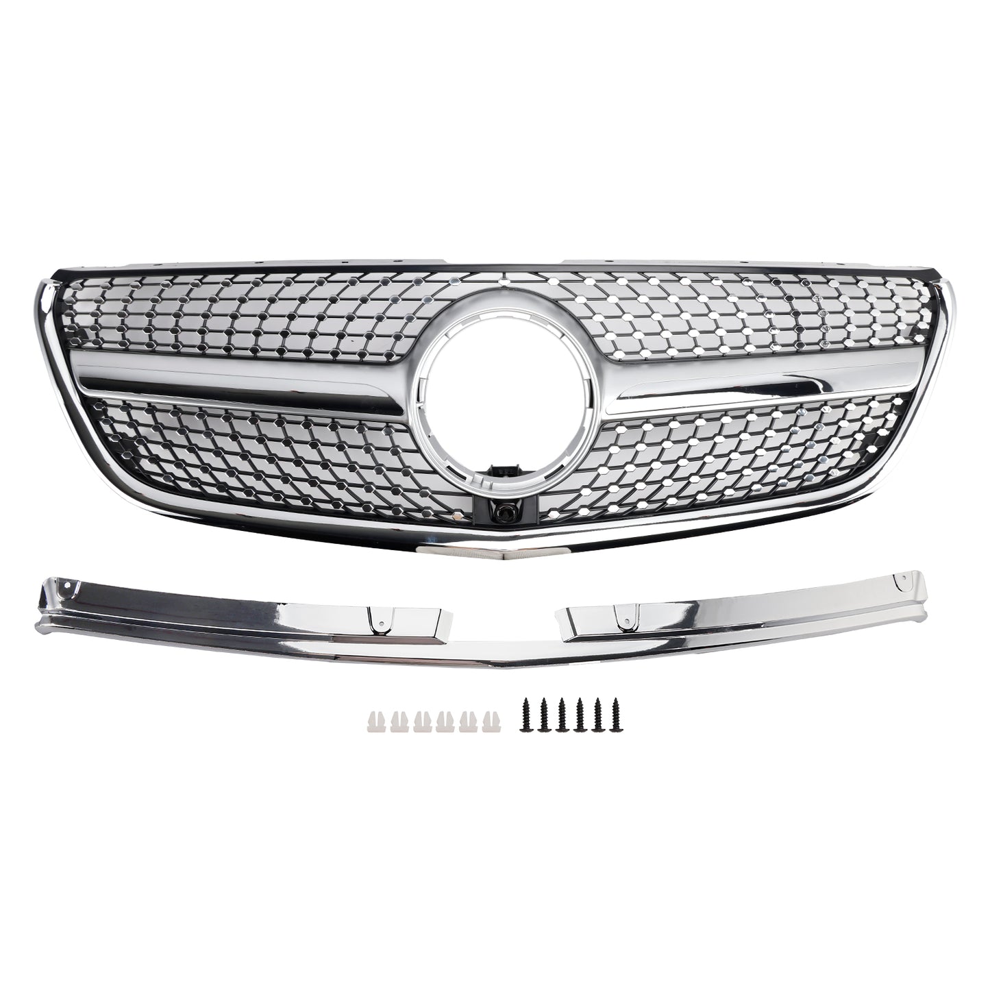 Mercedes Benz Vito 2015 2016 2017 2018 2019 W447 Griglia di diamante Paraurti anteriori Griglia cromata