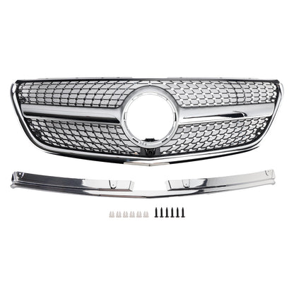 Mercedes Benz Vito 2015 2016 2017 2018 2019 W447 Griglia di diamante Paraurti anteriori Griglia cromata