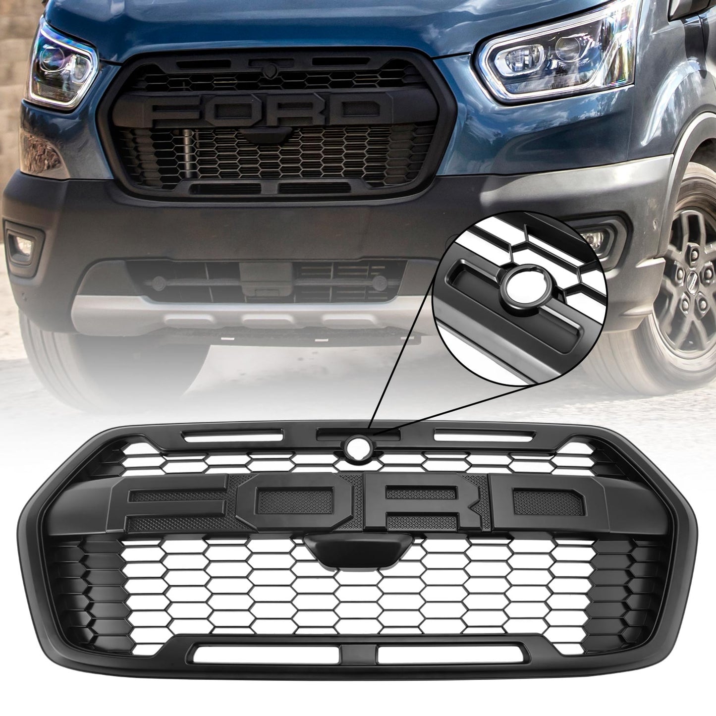 Griglia paraurti anteriore stile Ford Transit MK8 Trail Raptor dal 2019 in poi 2467809