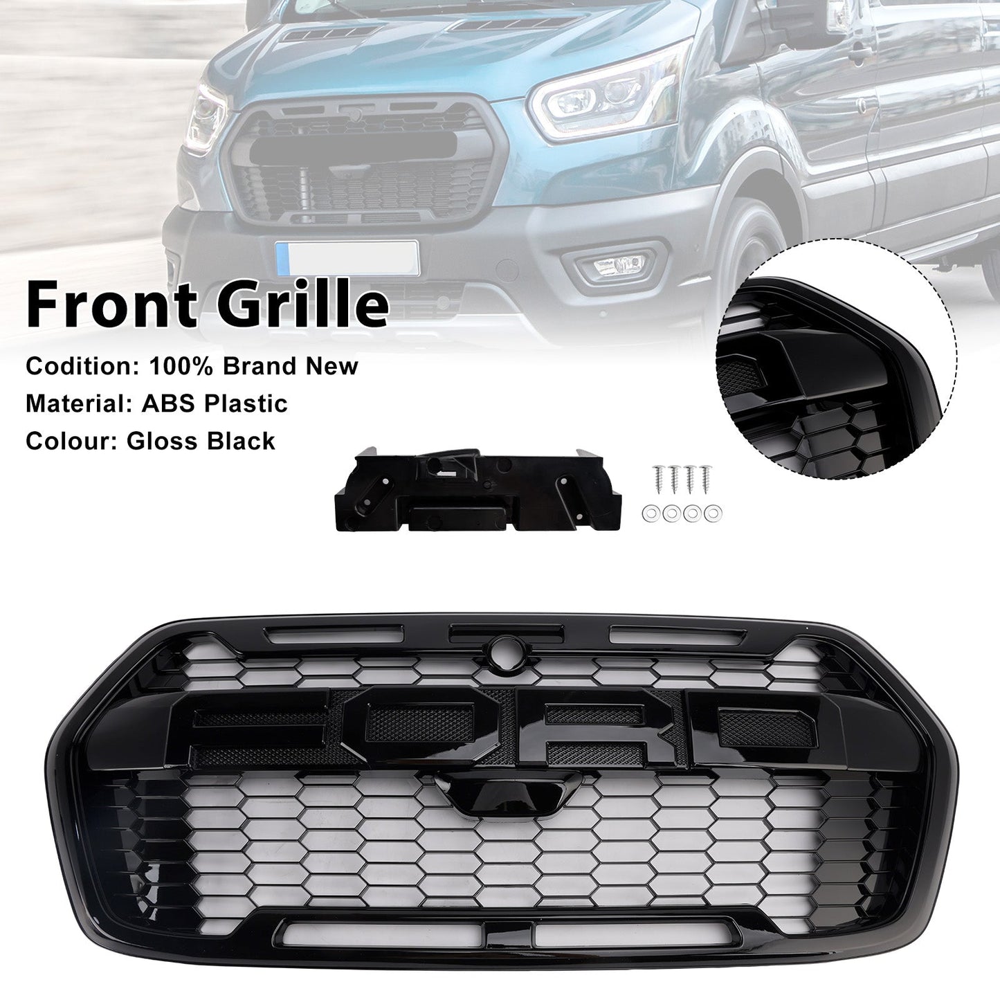 Griglia paraurti anteriore Ford Transit MK8 Trail Raptor Style dal 2019 in poi 2467809