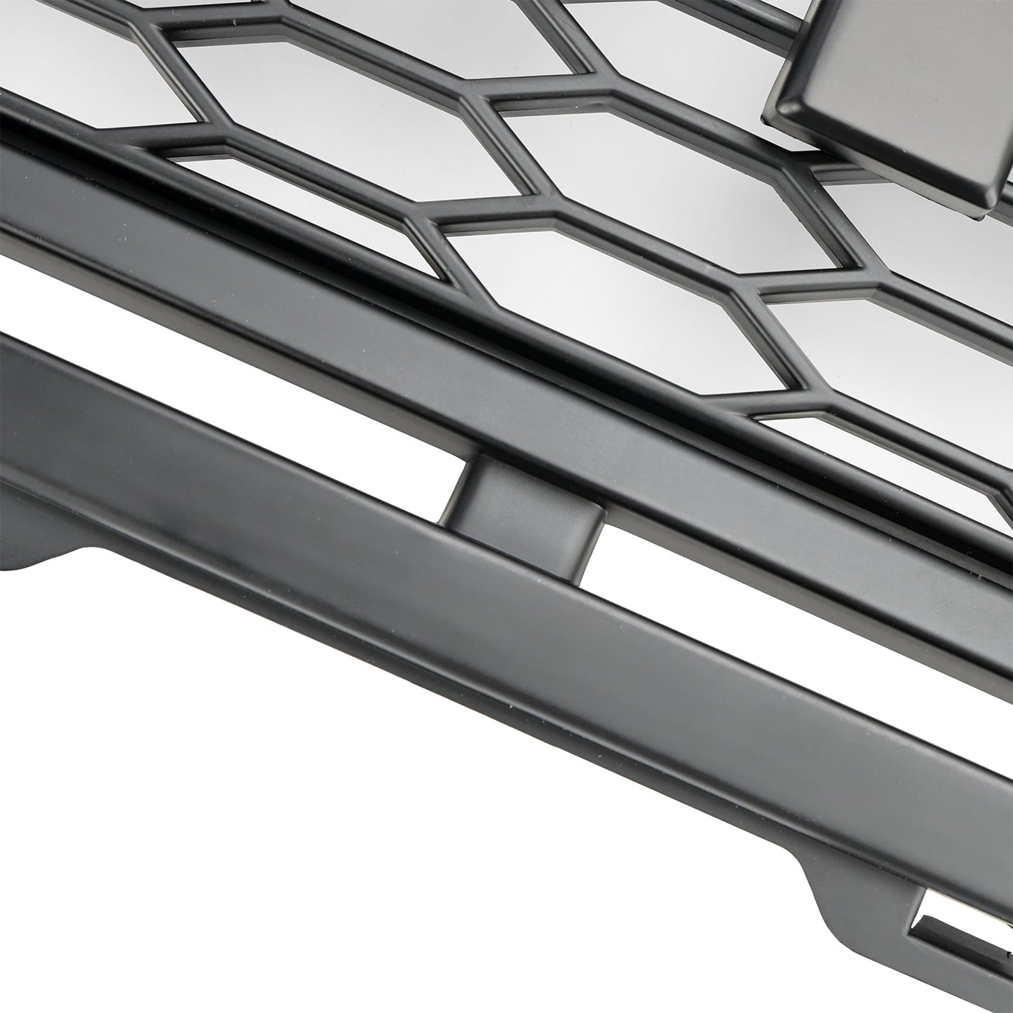 Griglia paraurti anteriore a nido d'ape nera opaca stile Raptor per Ford F150 1999-2003 con LED