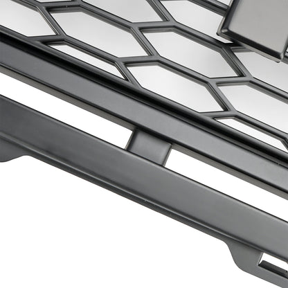 Griglia paraurti anteriore a nido d'ape nera opaca stile Raptor per Ford F150 1999-2003 con LED