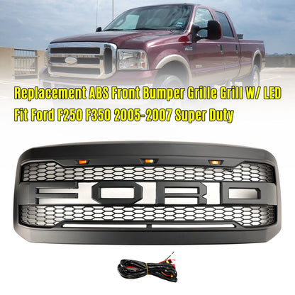 Griglia paraurti anteriore a LED per Ford F250 F350 Super Duty 2005-2007