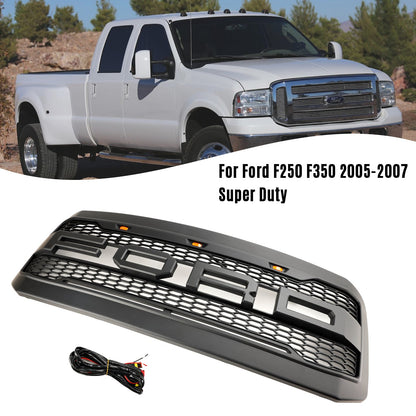 Griglia paraurti anteriore a LED per Ford F250 F350 Super Duty 2005-2007