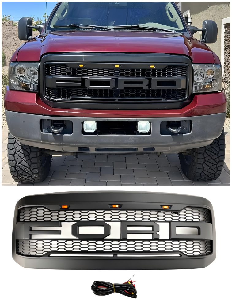 Griglia paraurti anteriore a LED per Ford F250 F350 Super Duty 2005-2007