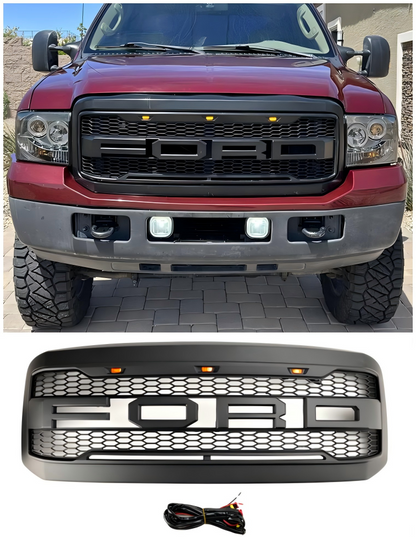 Griglia paraurti anteriore a LED per Ford F250 F350 Super Duty 2005-2007