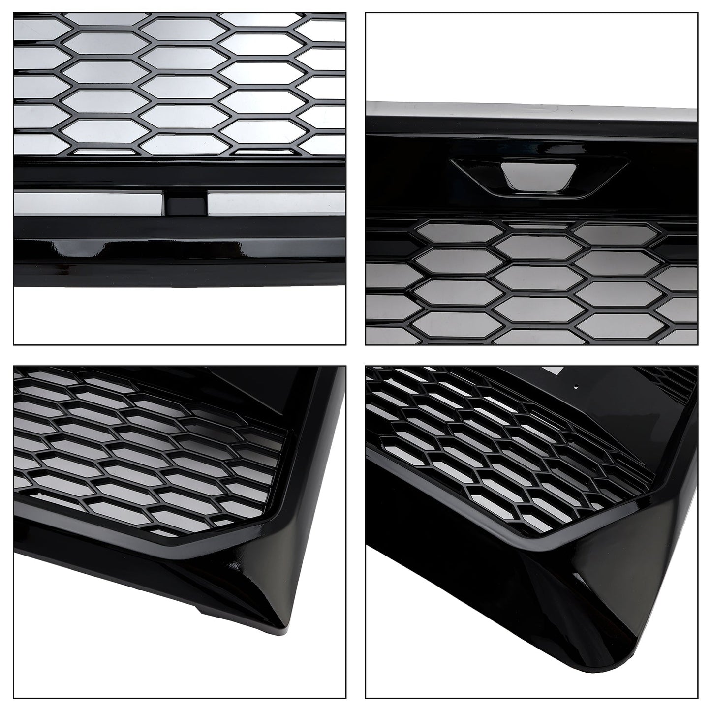 Griglia paraurti anteriore stile Raptor nero lucido adatta per Ford F150 2009-2014