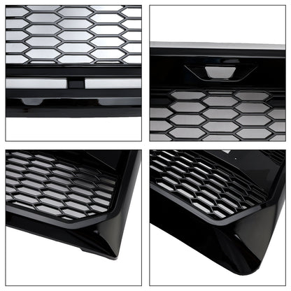 Griglia paraurti anteriore stile Raptor nero lucido adatta per Ford F150 2009-2014