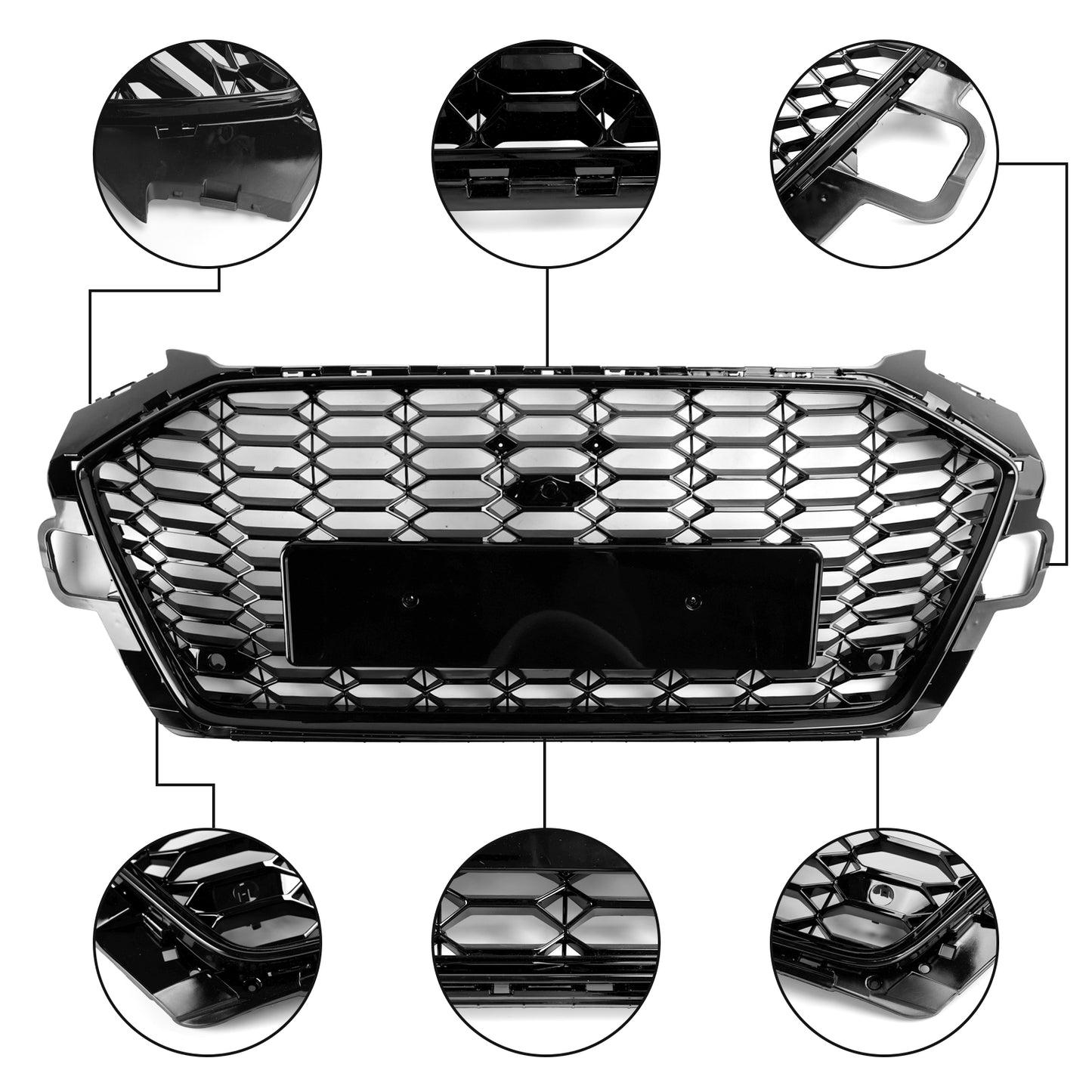 2020-2022 Audi A4 B9.5 A4 S-Line S4 RS4 Stile Griglia paraurti anteriore Griglia 8W0853651D