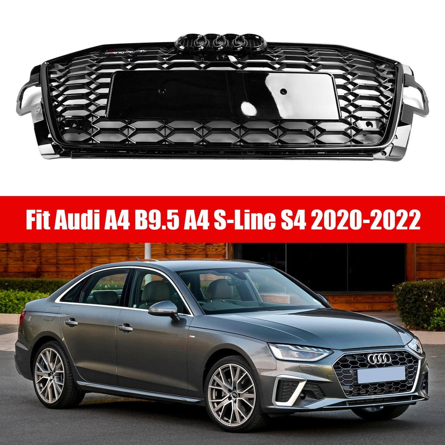 2020-2022 Audi A4 B9.5 A4 S-Line S4 RS4 Stile Griglia paraurti anteriore Griglia 8W0853651D