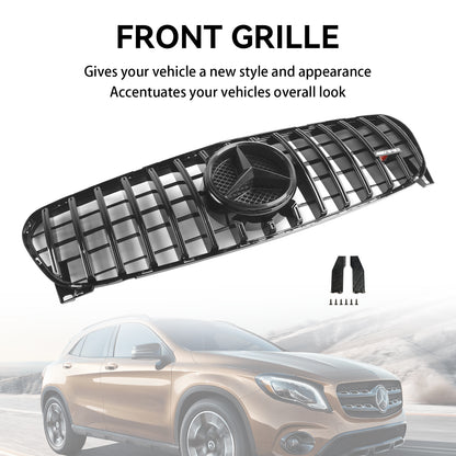 Per Mercedes Benz Classe GLA W156 X156 2017 2018 2019 Facelift Griglia anteriore Nero