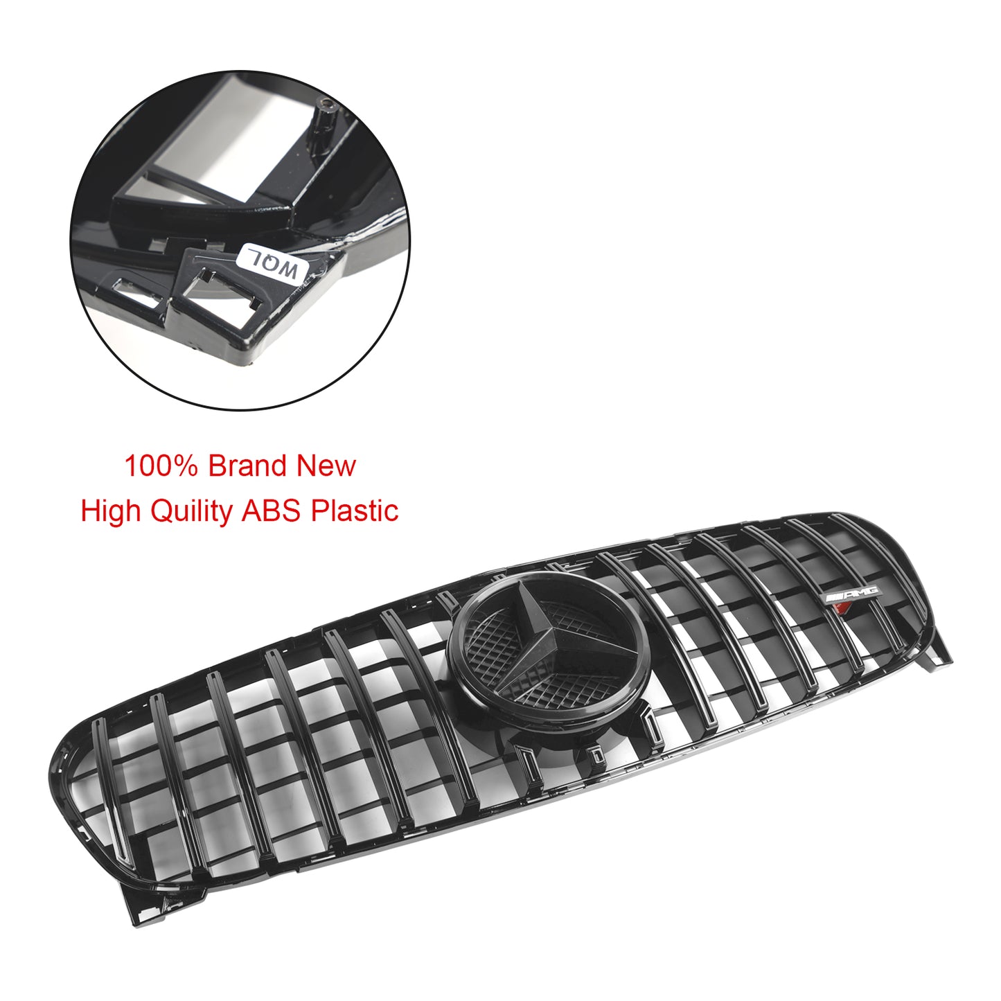 Per Mercedes Benz Classe GLA W156 X156 2017 2018 2019 Facelift Griglia anteriore Nero