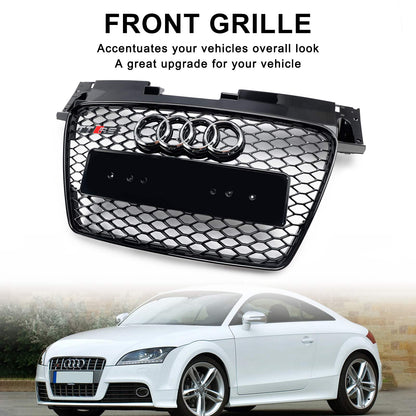 Per 2006-2014 Audi TT TTS RS Griglia anteriore a nido nera lucida