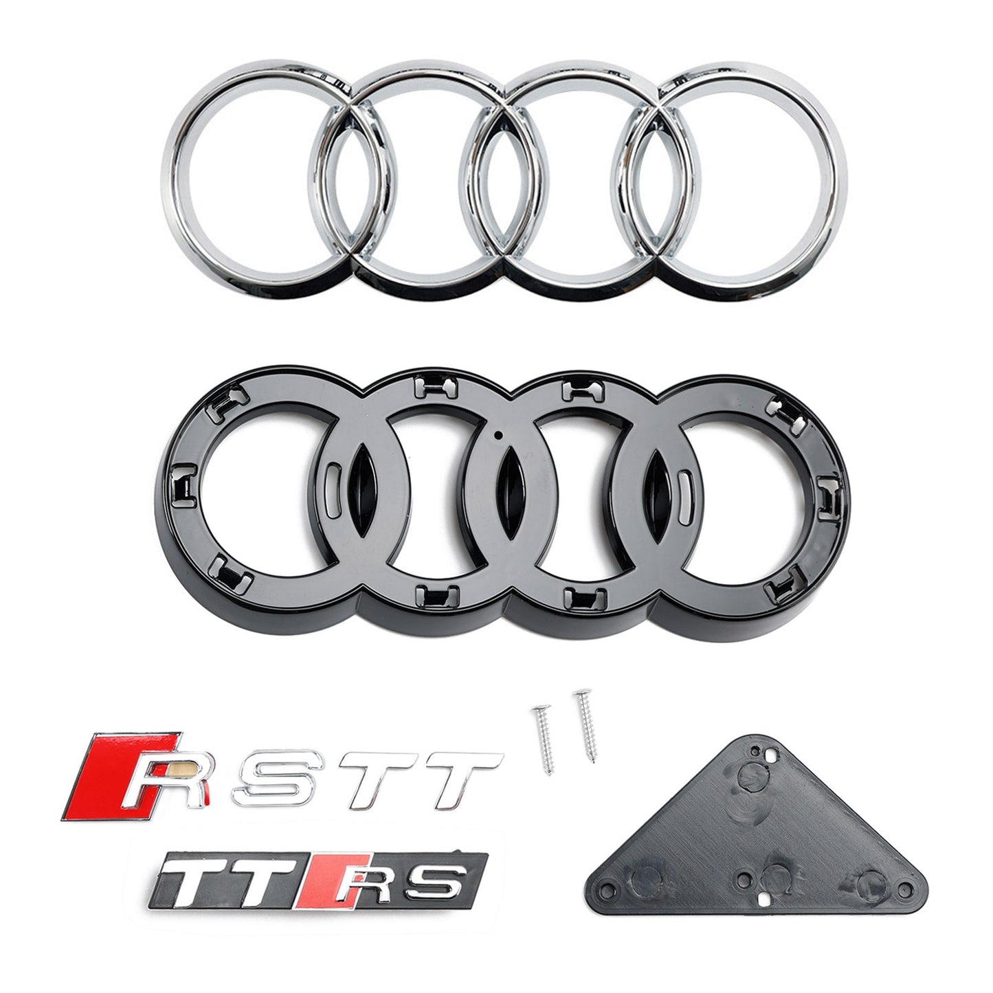 Per 2006-2014 Audi TT TTS RS Griglia anteriore a nido nera lucida
