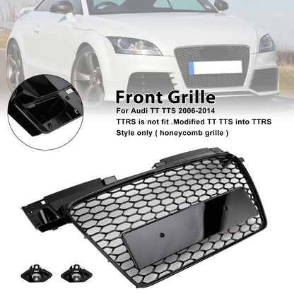 Griglia anteriore a nido d'ape Audi TT TTS RS Style 2006-2014, nero lucido