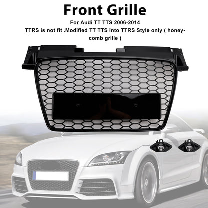 Griglia anteriore a nido d'ape Audi TT TTS RS Style 2006-2014, nero lucido