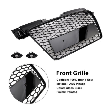 Per 2006-2014 Audi TT TTS RS Griglia anteriore a nido nera lucida