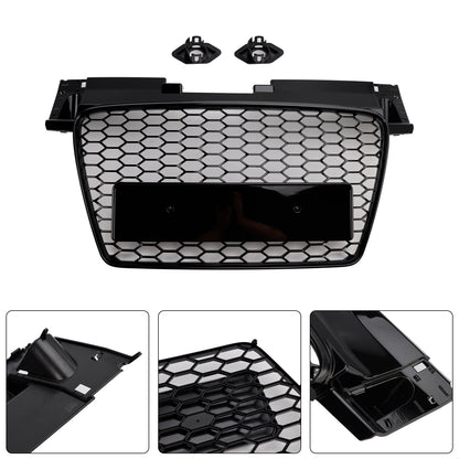 Griglia anteriore a nido d'ape Audi TT TTS RS 2006-2014 nera lucida
