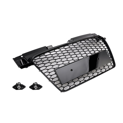 Per 2006-2014 Audi TT TTS RS Griglia anteriore a nido nera lucida