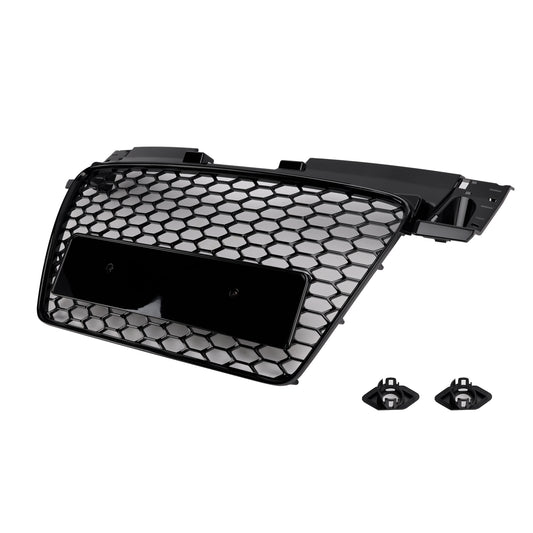 Per 2006-2014 Audi TT TTS RS Griglia anteriore a nido nera lucida
