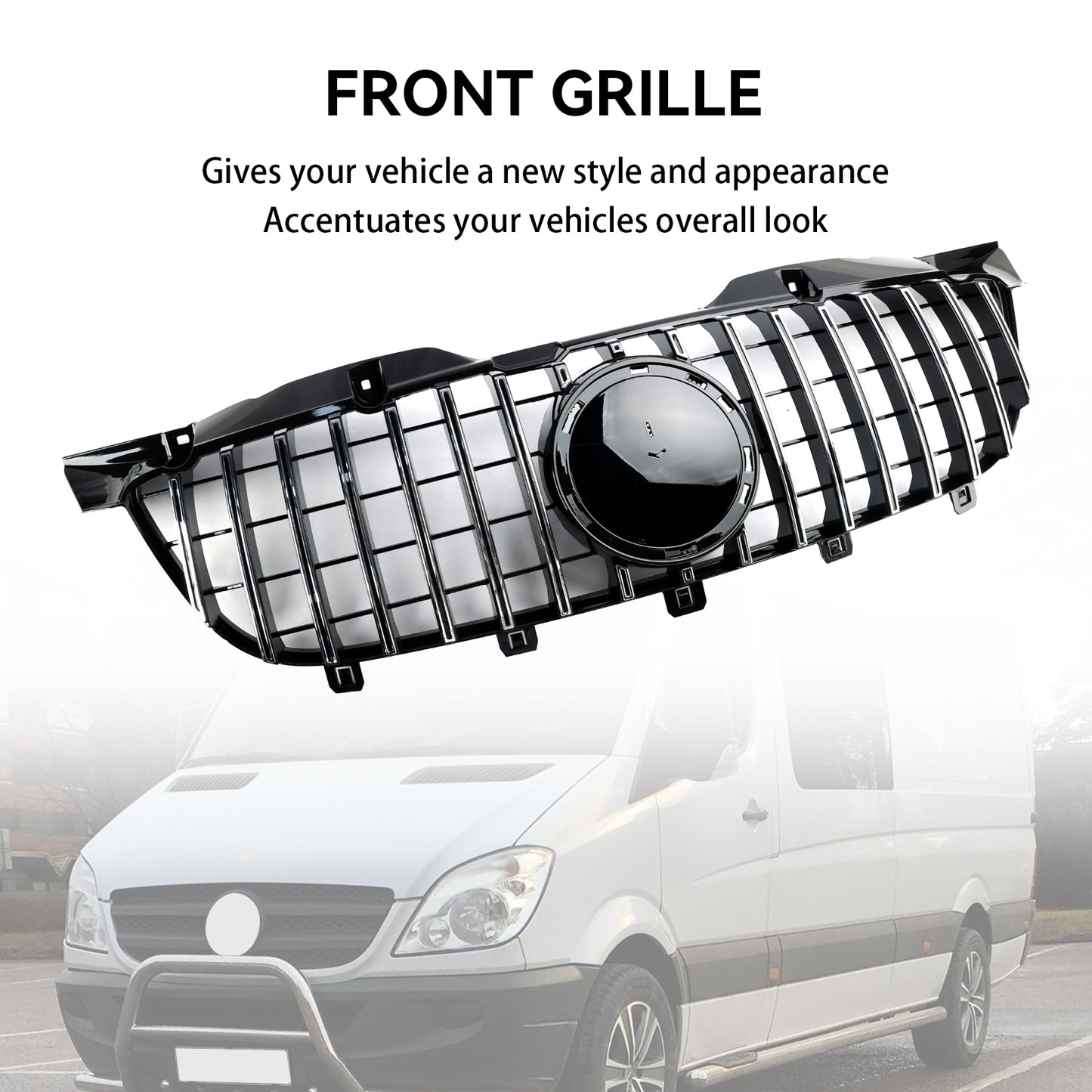 Griglia paraurti anteriore Mercedes Benz Sprinter W906 2006-2013, cromata