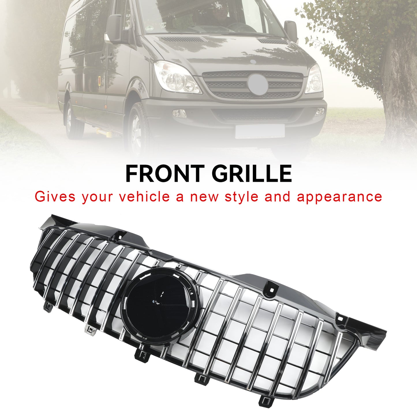 Griglia paraurti anteriore Mercedes Benz Sprinter W906 2006-2013, cromata