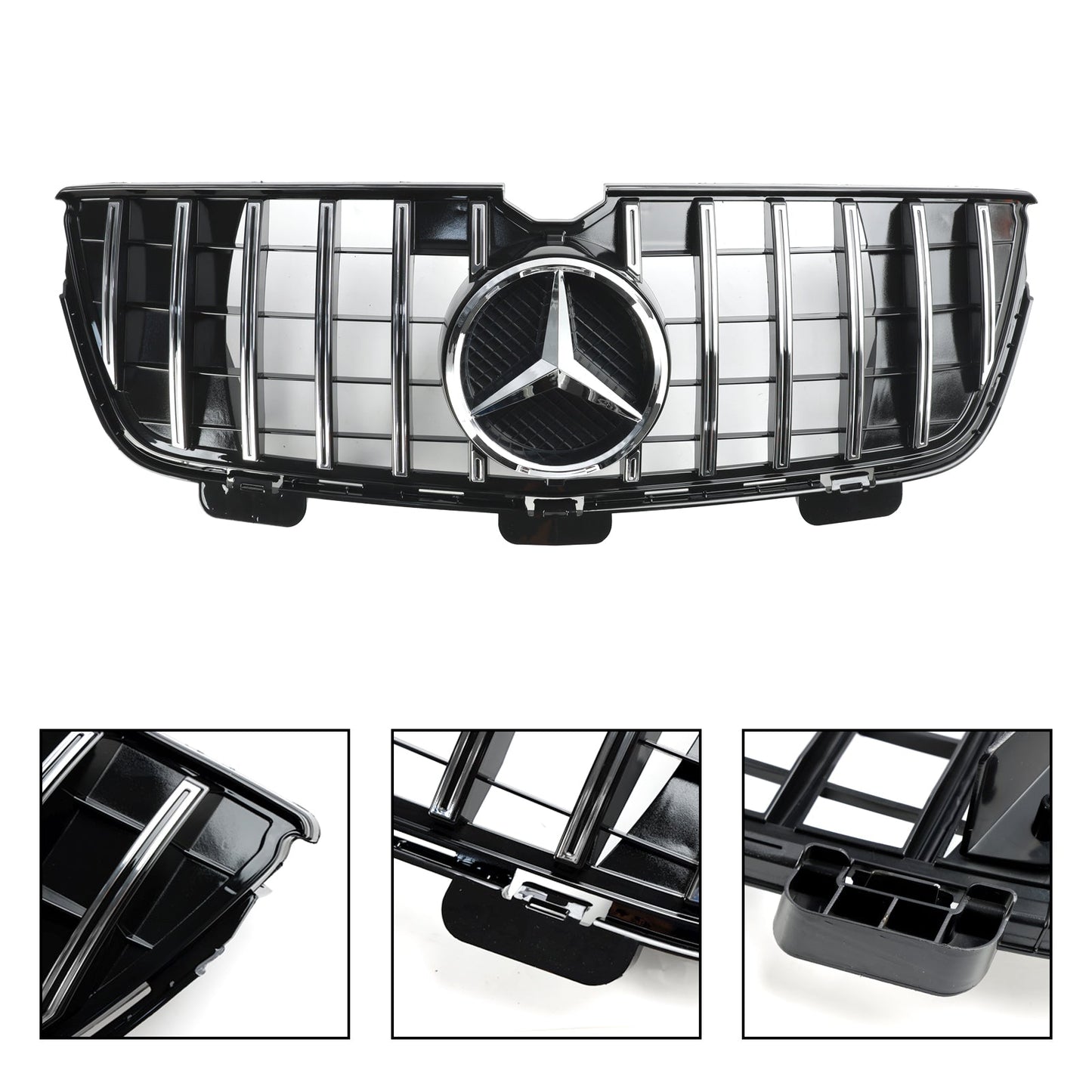 Griglia paraurti anteriore Mercedes-Benz GL X164 GL450 GL500 2010-2012, cromata