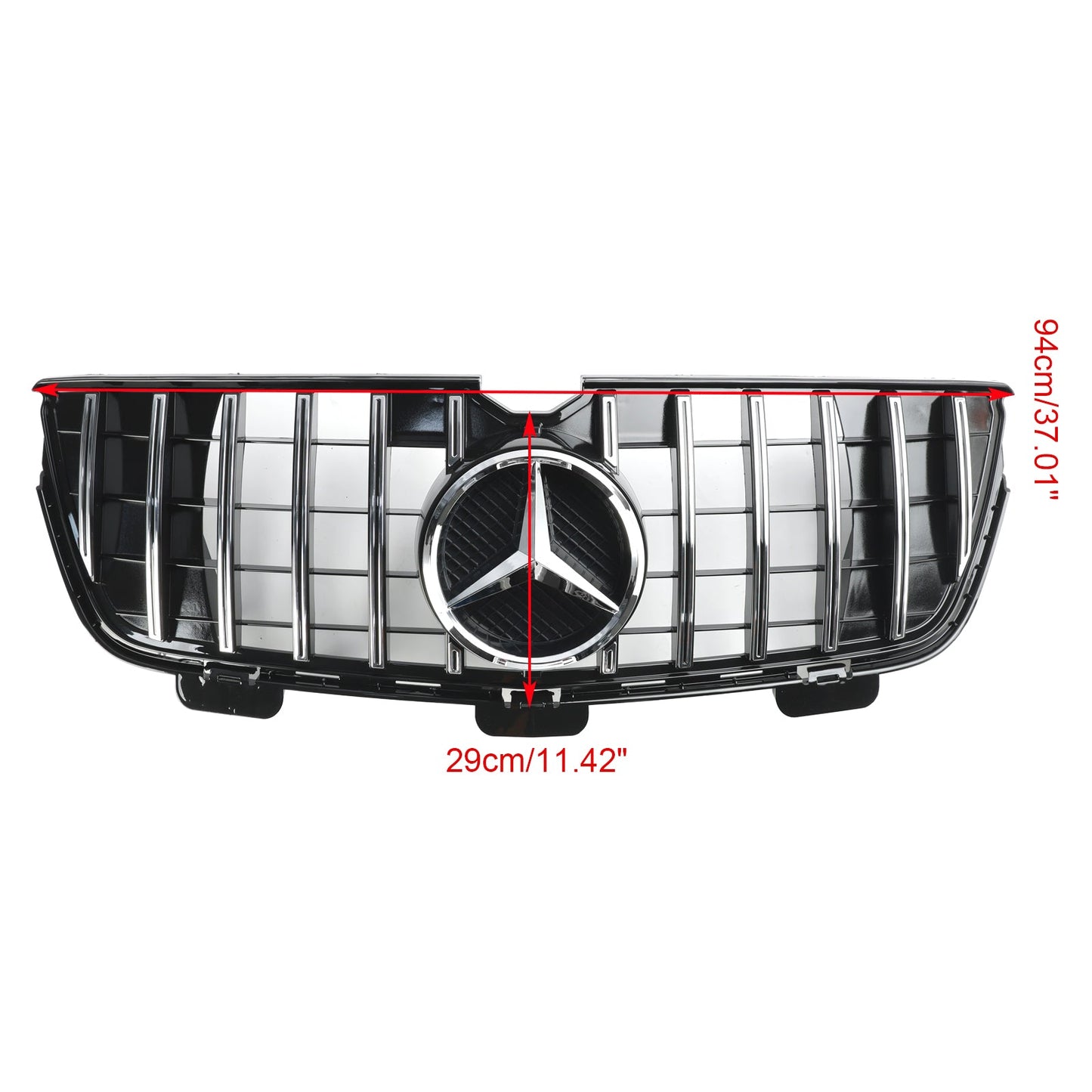 Griglia paraurti anteriore Mercedes-Benz GL X164 GL450 GL500 2010-2012, cromata