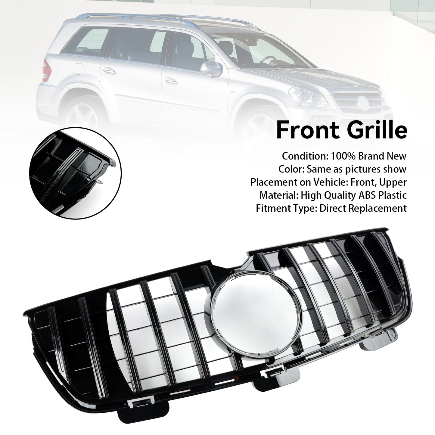 Griglia paraurti anteriore Mercedes-Benz GL-Class X164 GL450 GL500 2010-2012