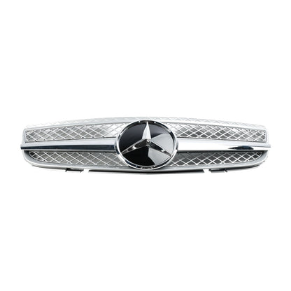 2007-2008 Mercedes Benz R230 SL550 SL600 1 Fin Star Paraurti anteriore Griglia superiore