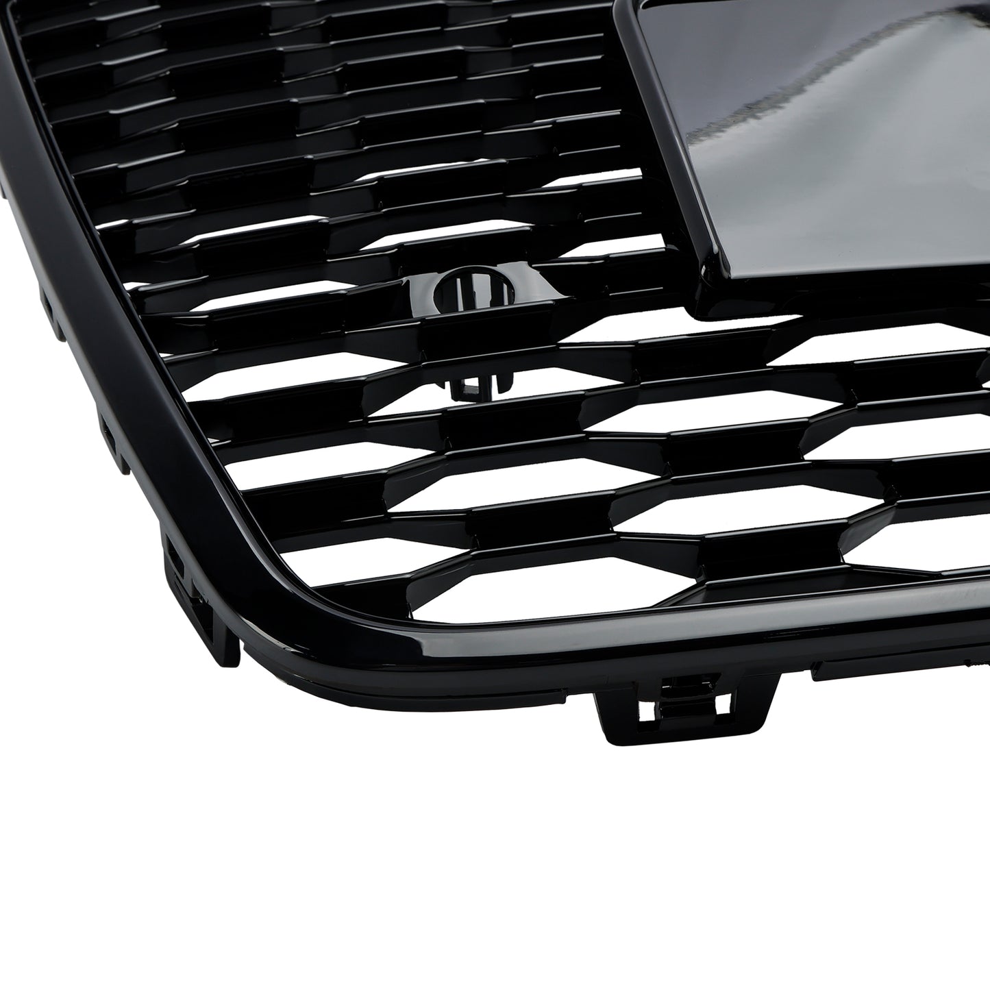 Griglia paraurti anteriore a nido d'ape Audi A7 C7 S7 RS7 Style 2016-2018, nera